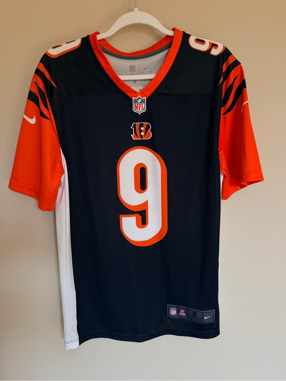 Nike Cincinnati Bengals Joe Burrow #9 Game Jersey Black Size S